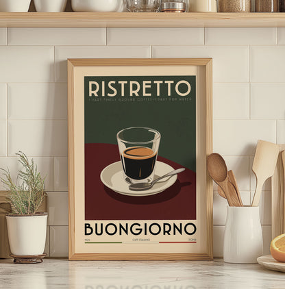 Ristretto - Vintage Coffee Poster