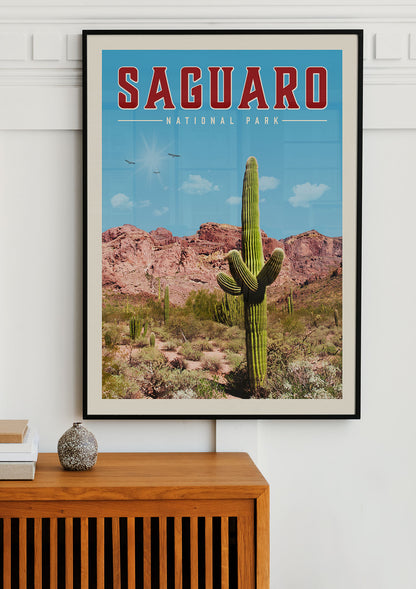 Saguaro Vintage National Park Poster