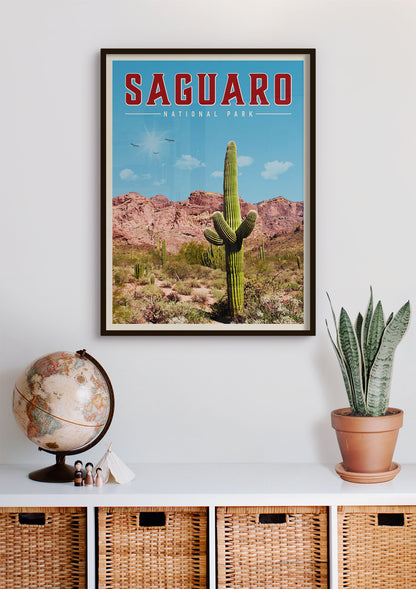 Saguaro Vintage National Park Poster