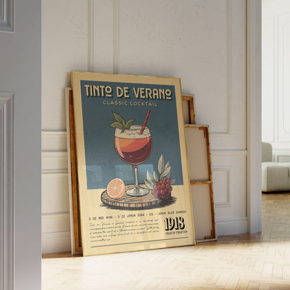 Tinto De Verano - Classic Cocktail Poster