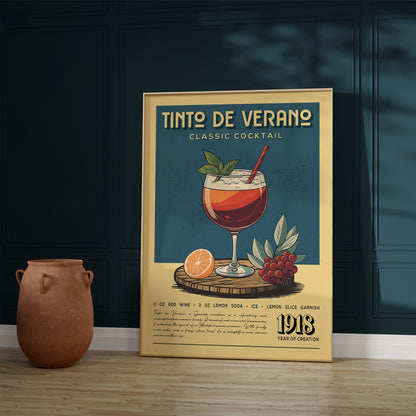 Tinto De Verano - Classic Cocktail Poster