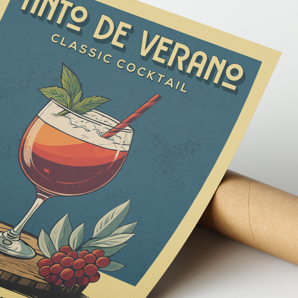 Tinto De Verano - Classic Cocktail Poster