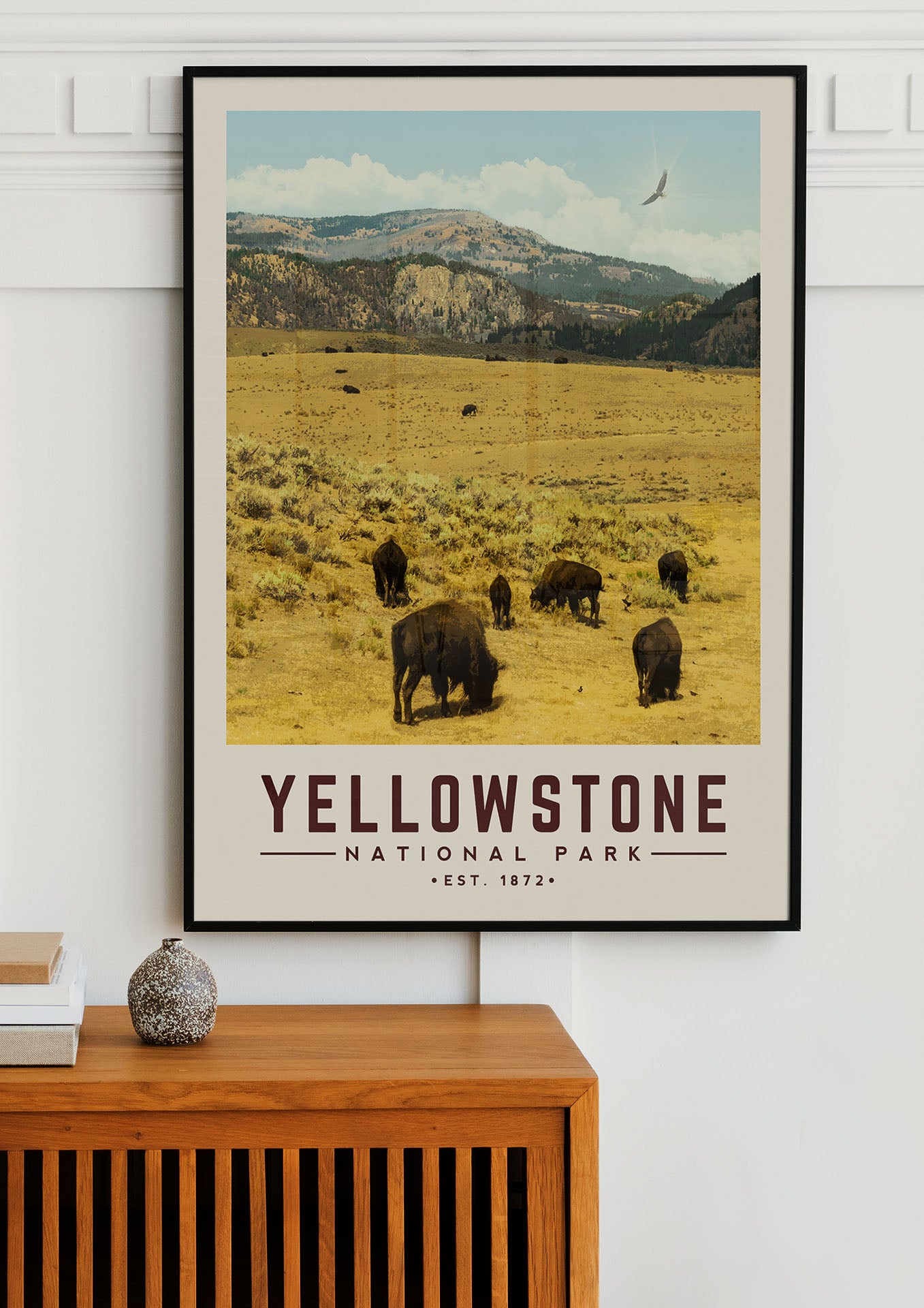 Yellowstone Minimalist National Park Poster