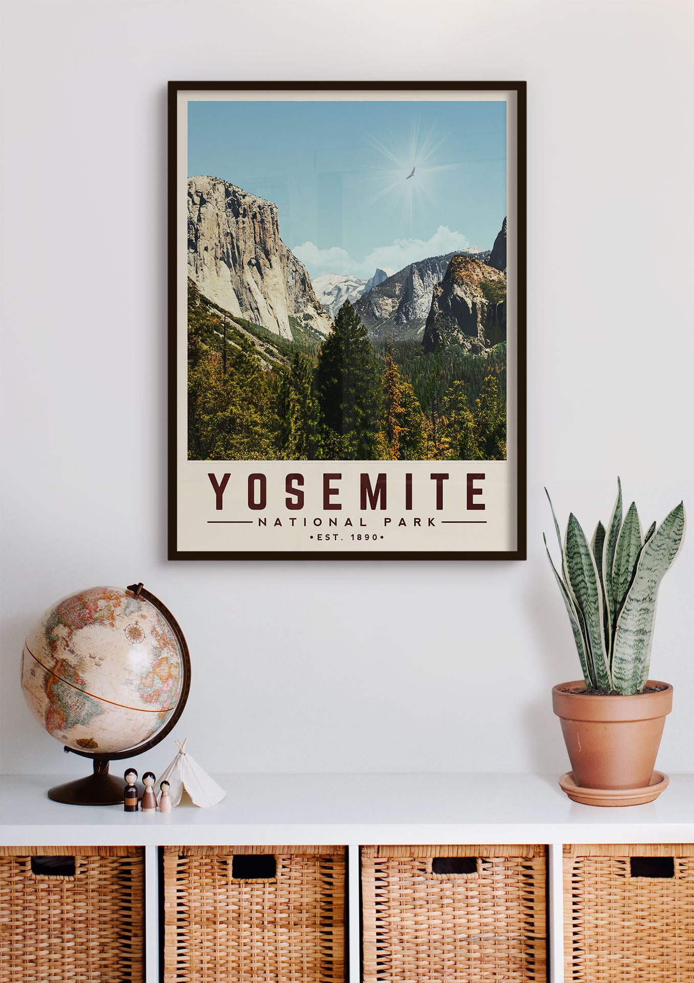 Yosemite Minimalist National Park Poster