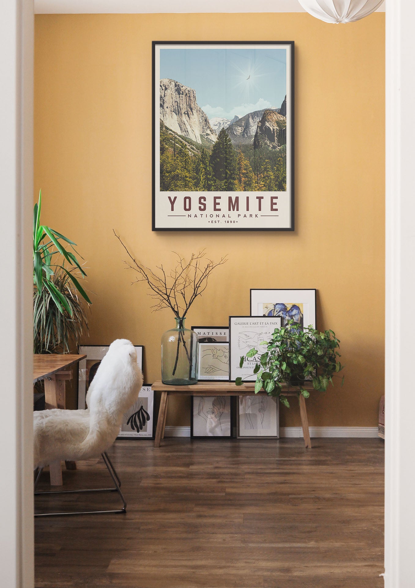 Yosemite Minimalist National Park Poster