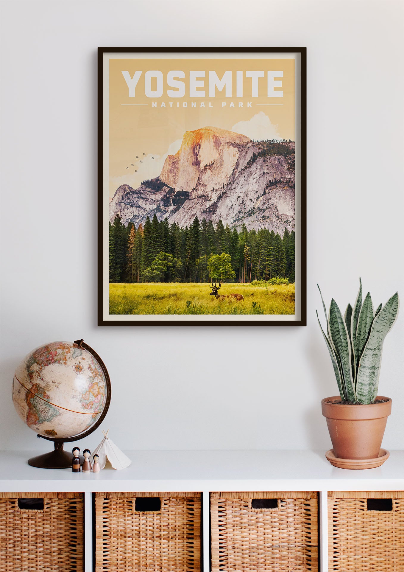 Yosemite Vintage National Park Poster