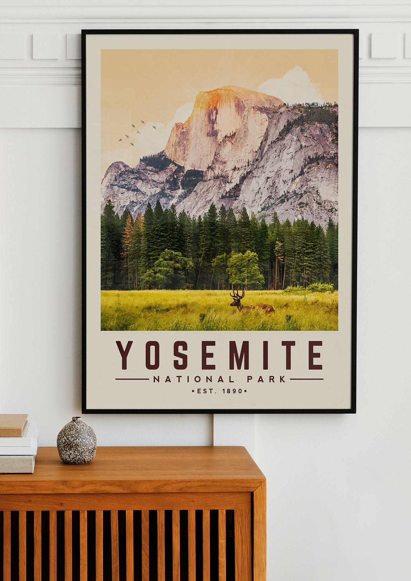 Yosemite Minimalist National Park Poster