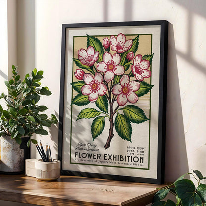 a picture of a flower exhibition on a table