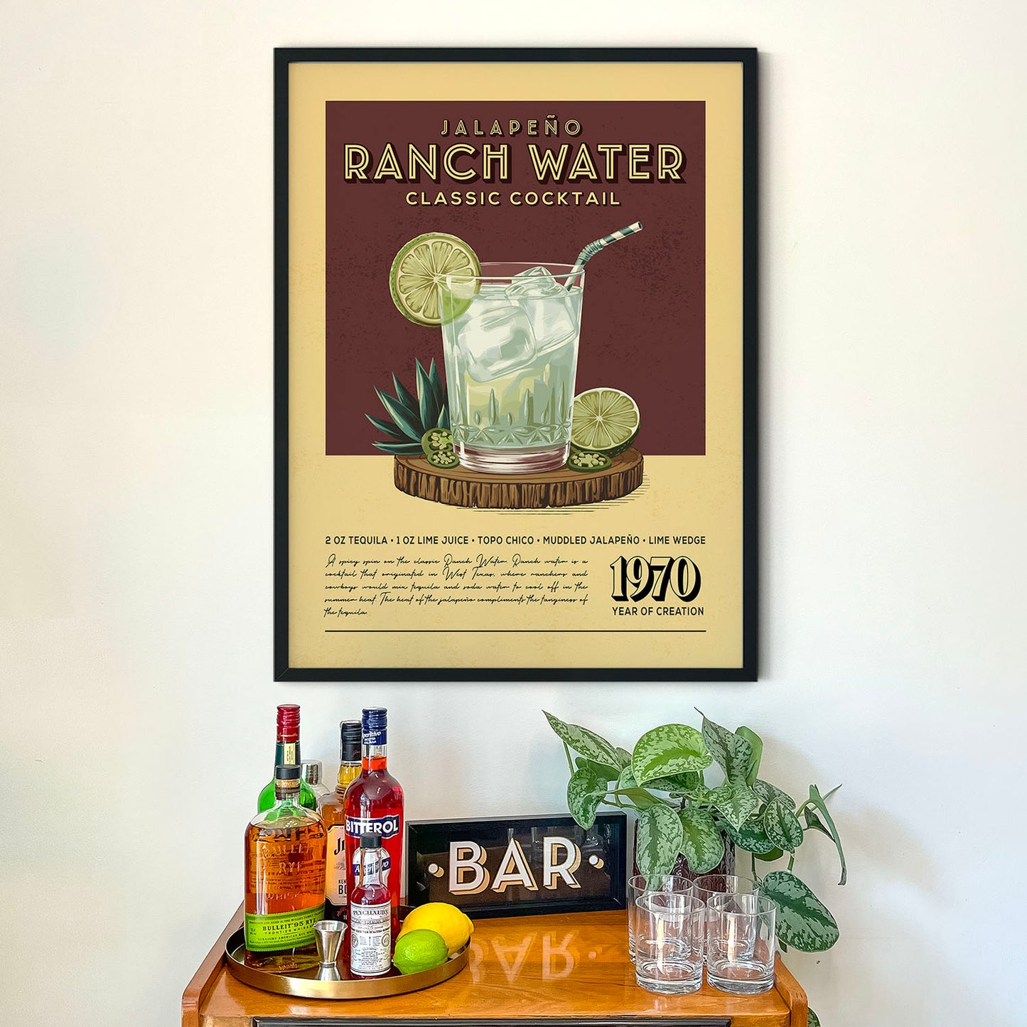 Jalapeno Ranch Water  - Classic Cocktail Poster