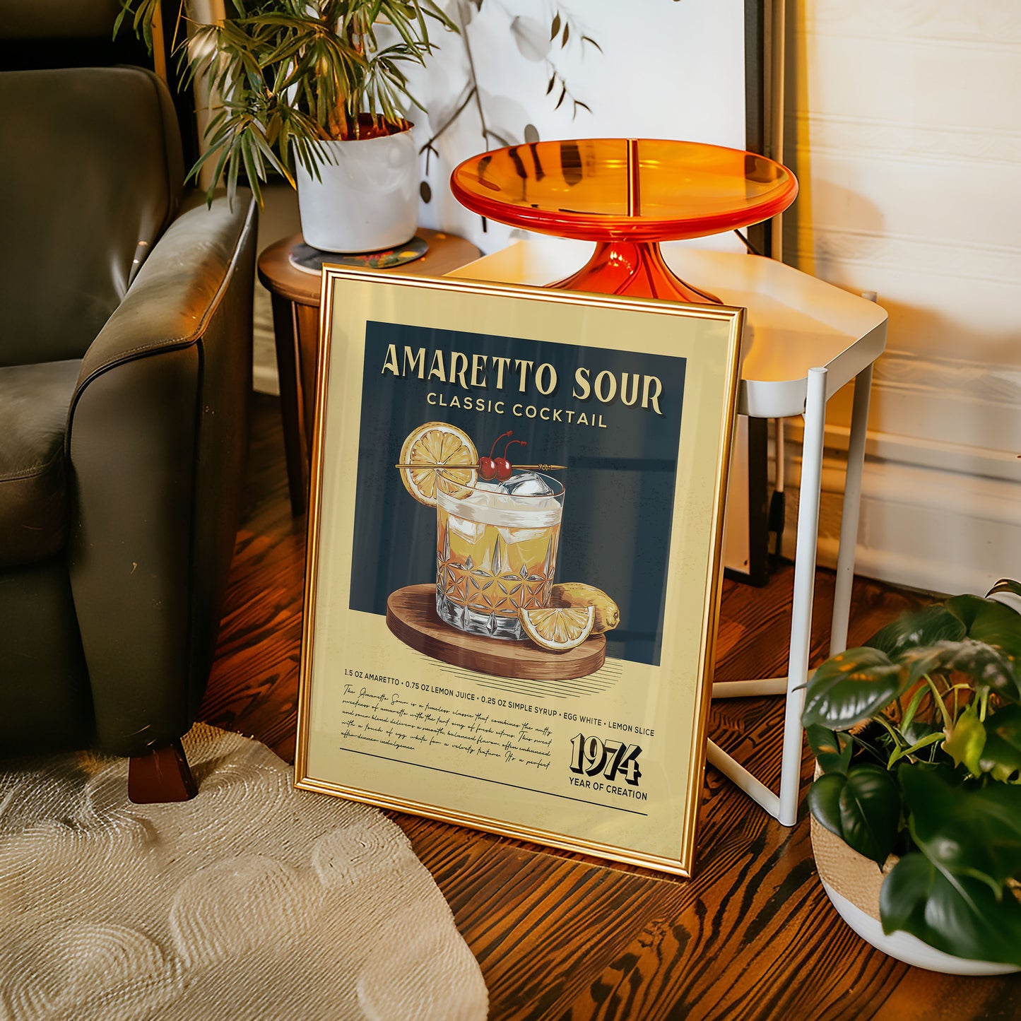 Amaretto Sour - Classic Cocktail Poster