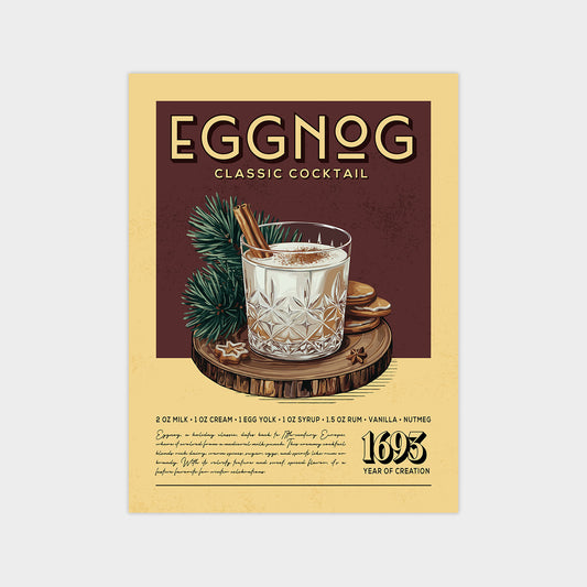 Eggnog - Classic Cocktail Poster