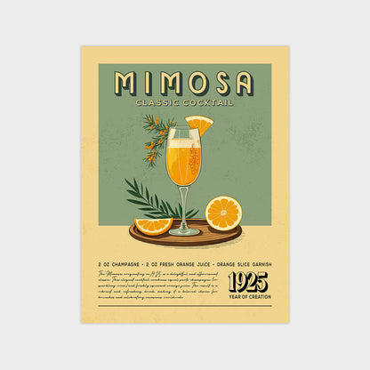 Mimosa - Classic Cocktail Poster