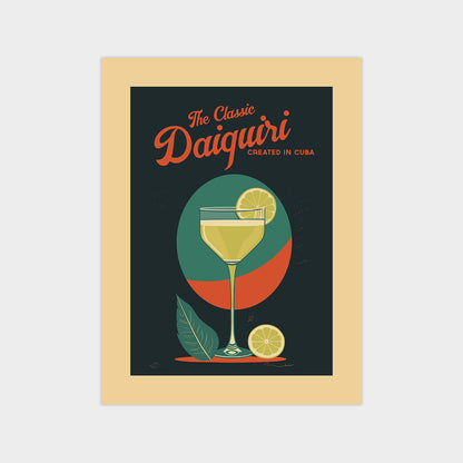 Daiquiri - Vintage Cocktail Poster