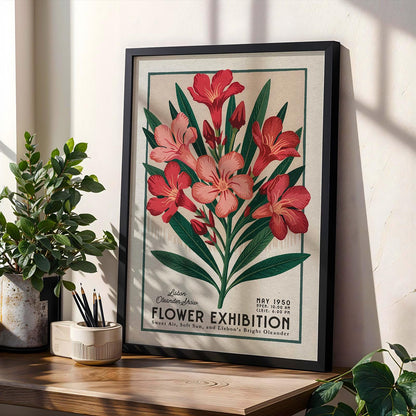 a picture of a flower exhibition on a table