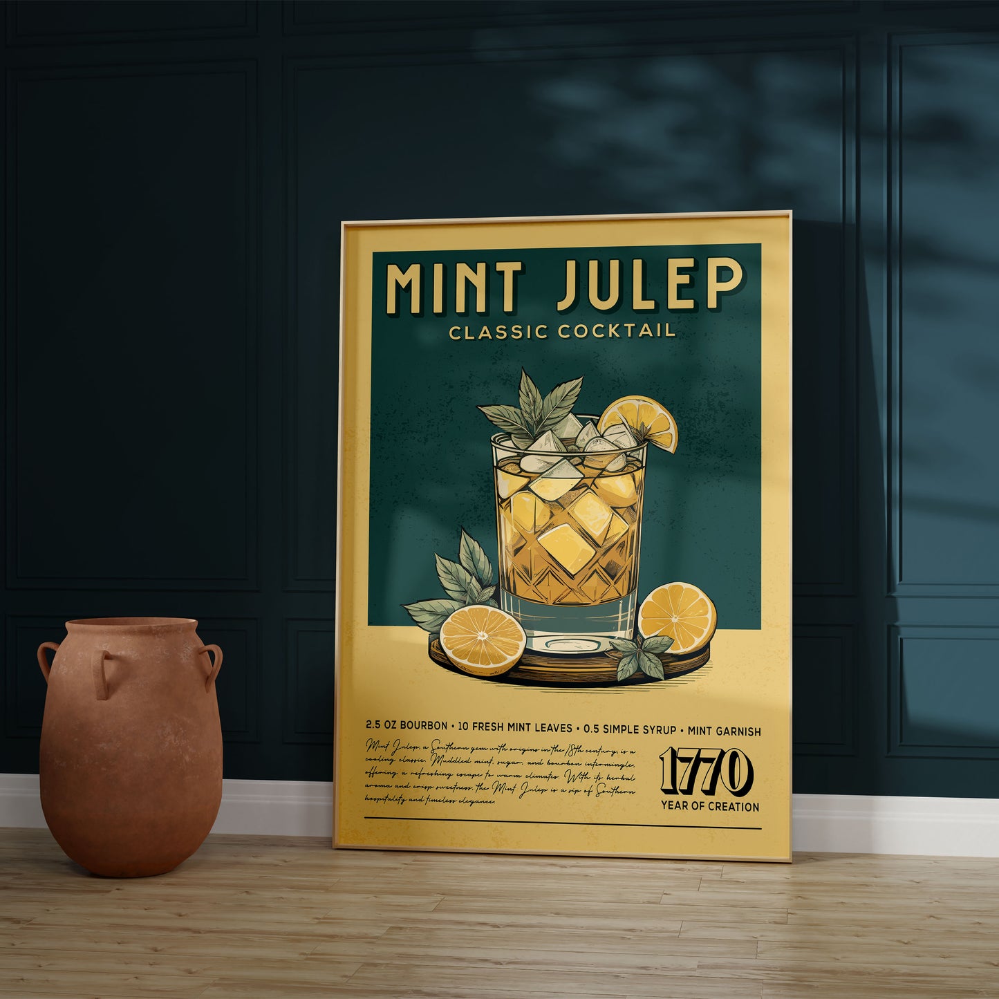 Mint Julep - Classic Cocktail Poster