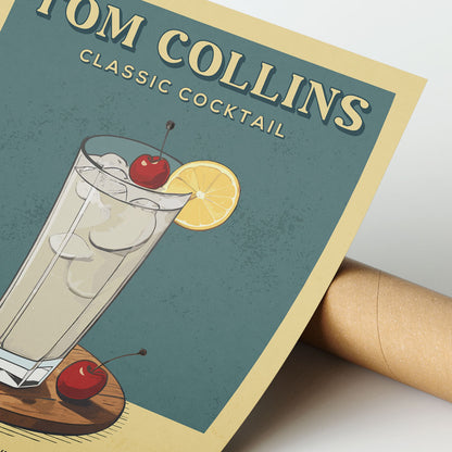 Tom Collins - Classic Cocktail Poster