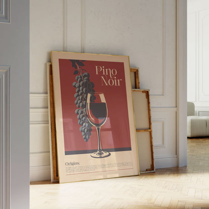 Pino Noir Red Wine - Vintage Alcohol Poster