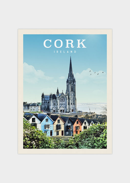 Cork, Ireland- Vintage Travel Print - Vintaprints