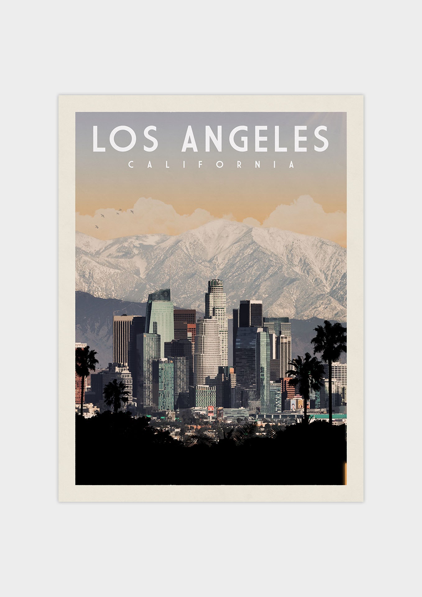 Los Angeles, California Vintage Wall Art Travel Poster | Vintaprints