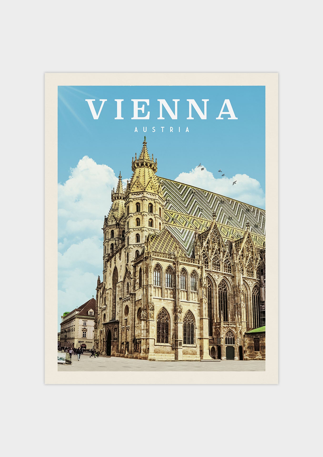 Vienna, Austria - Vintage Travel Poster