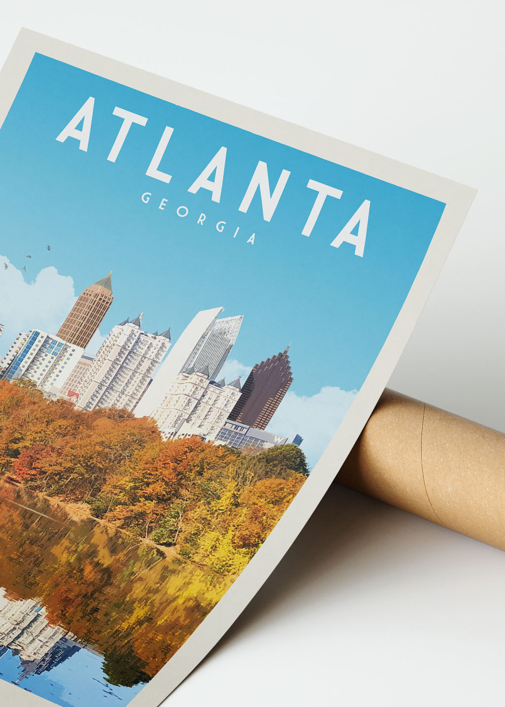 Atlanta, Georgia - Vintage Travel Print - Vintaprints