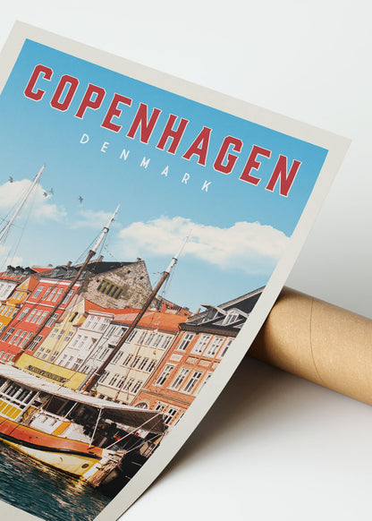 Copenhagen, Denmark - Vintage Travel Print - Vintaprints