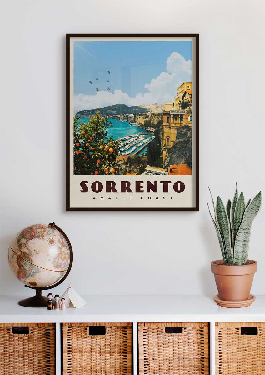 Sorrento, Italy - Vintage Travel Poster