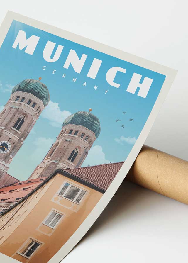 Munich, Germany - Vintage Travel Poster