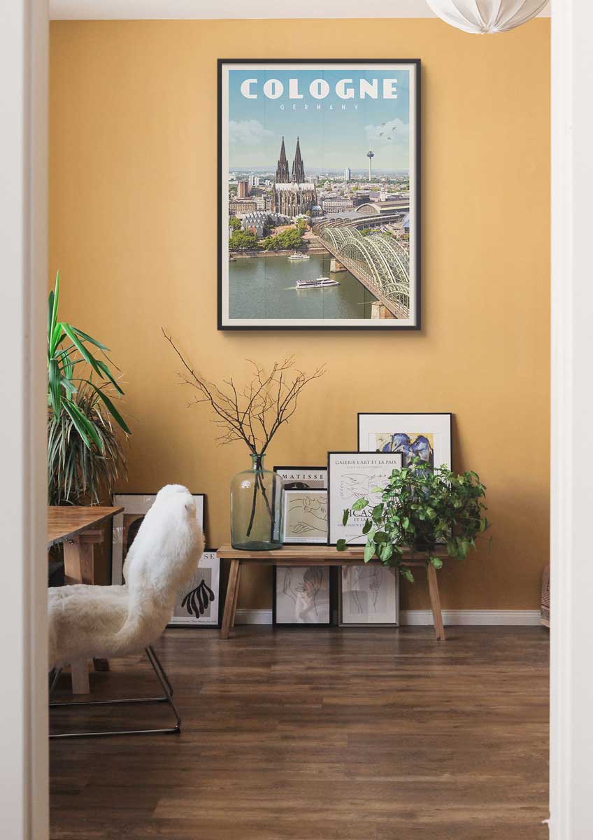 Cologne, Germany - Vintage Travel Print - Vintaprints