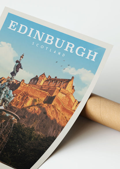 Edinburgh, Scotland - Vintage Travel Print - Vintaprints