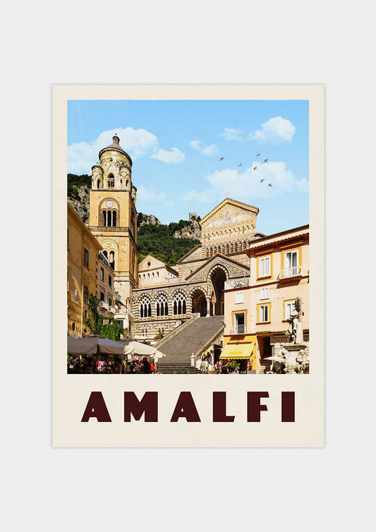 Amalfi, Italy - Vintage Travel Print - Vintaprints