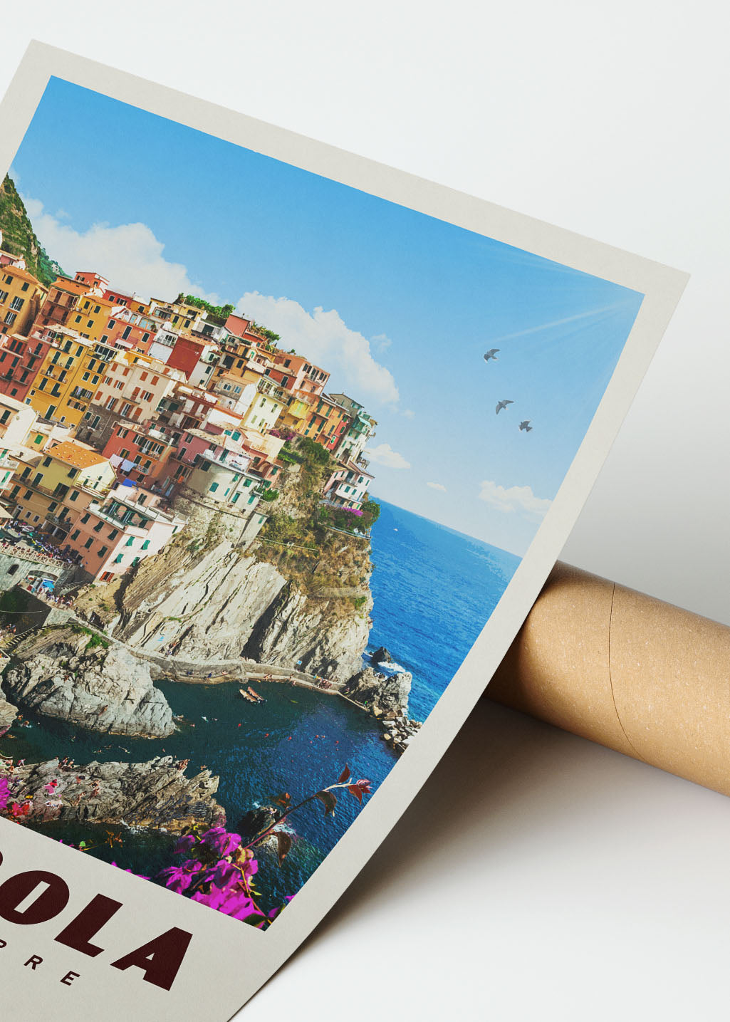 Manarola, Italy - Vintage Travel Print - Vintaprints