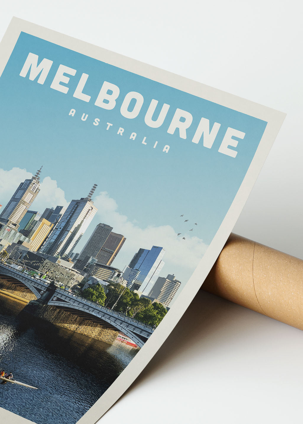 Melbourne, Australia - Vintage Travel Print - Vintaprints