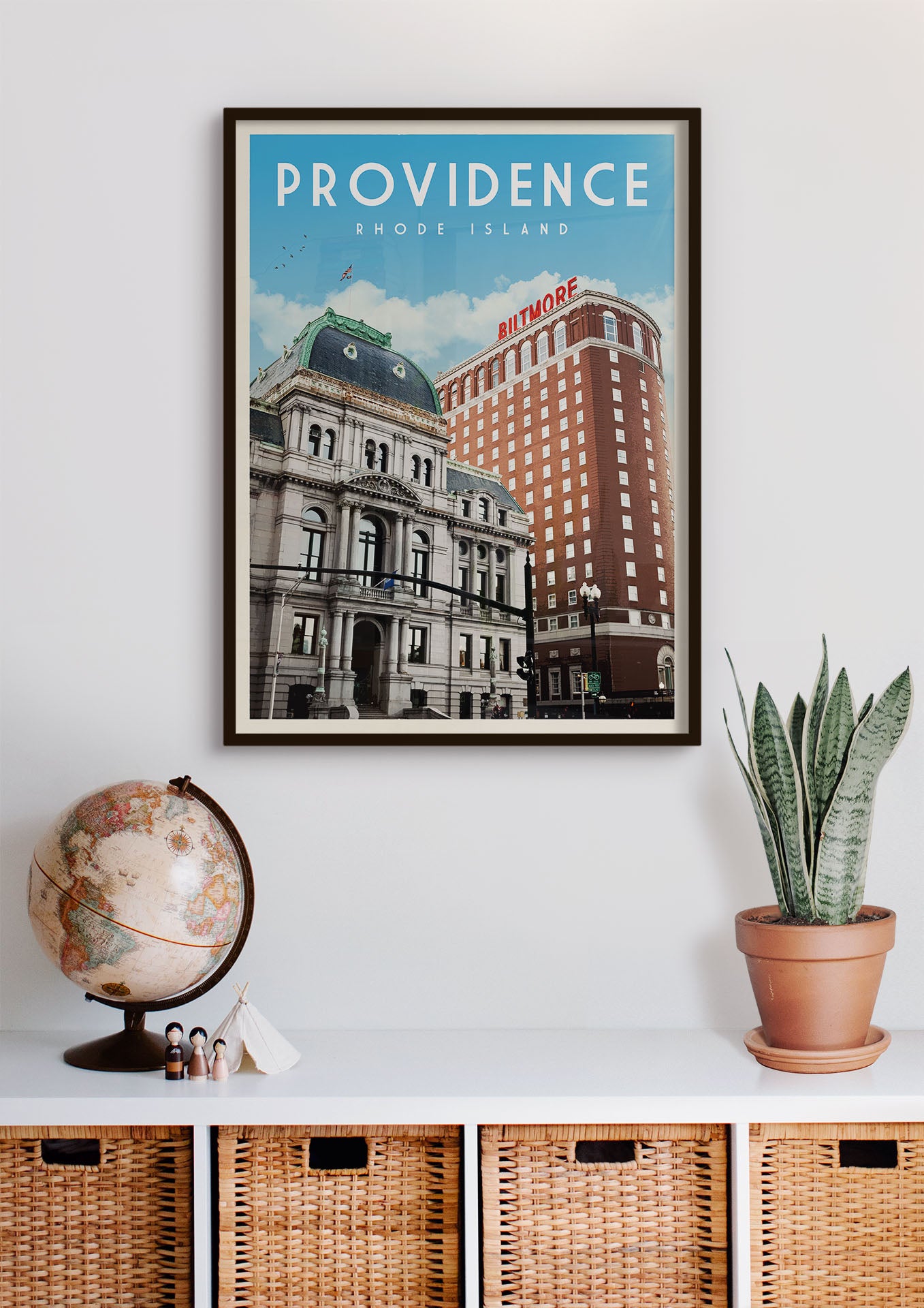 Providence, Rhode Island - Vintage Travel Poster