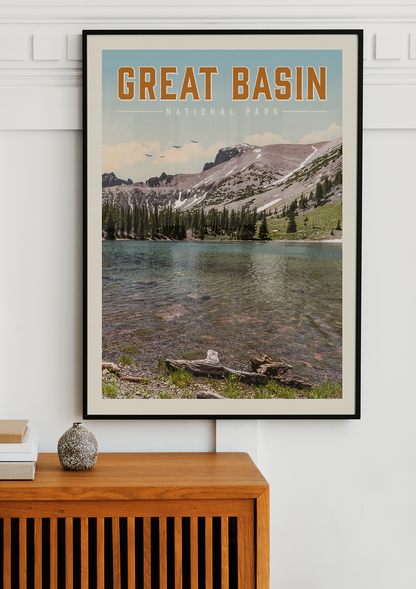 Great Basin Vintage National Park Poster