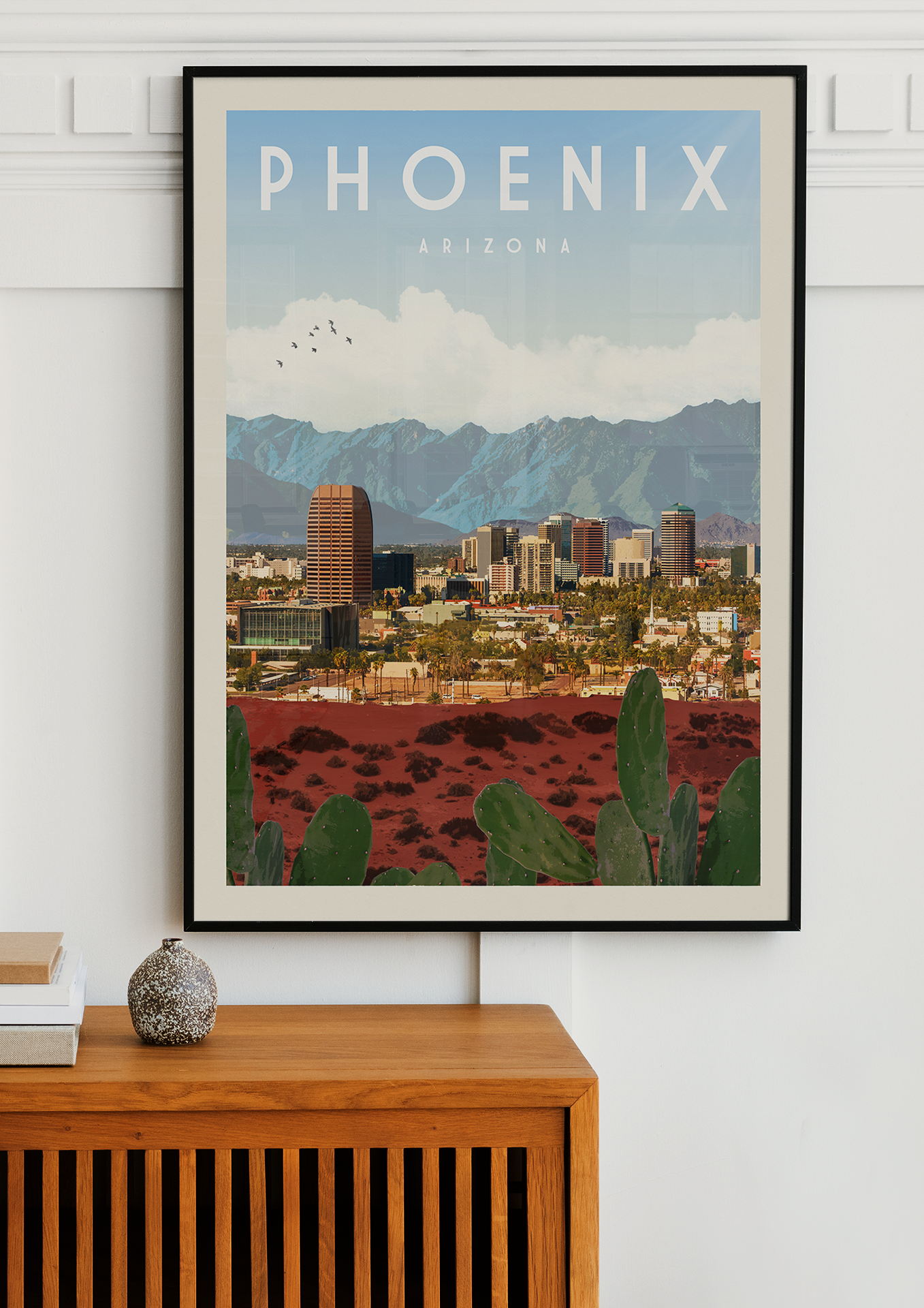 Phoenix, Arizona - Vintage Travel Poster