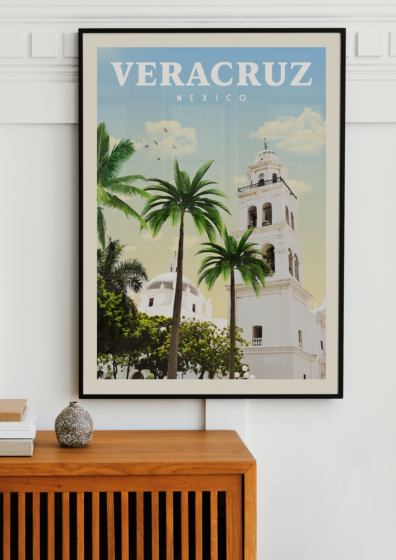 Veracruz, Mexico - Vintage Travel Print