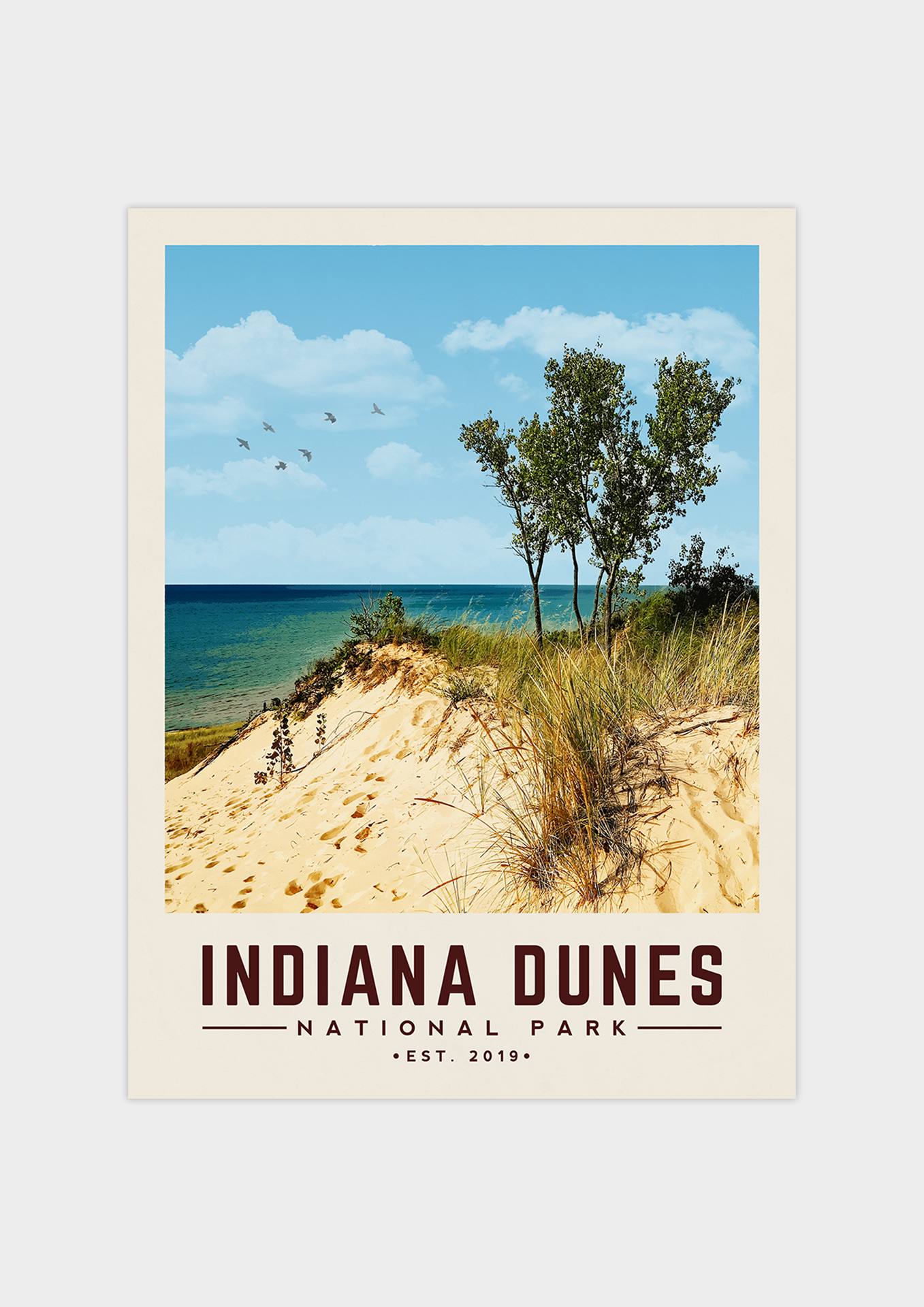 Indiana Dunes Minimalist National Park  | Vintaprints