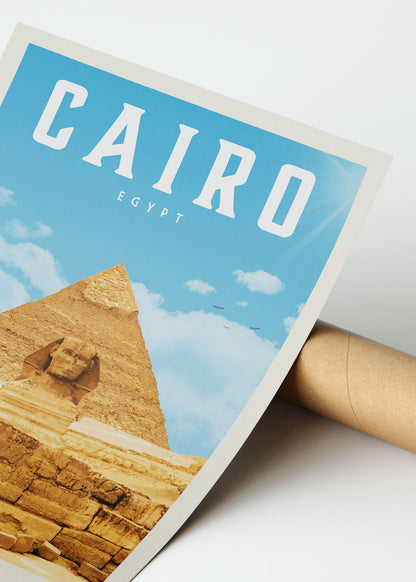 Cairo, Egypt - Vintage Travel Print