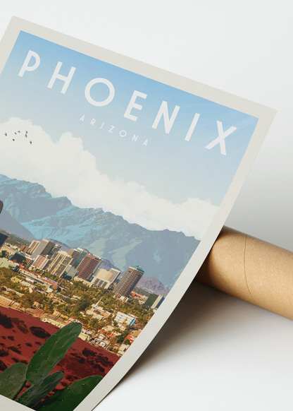 Phoenix, Arizona - Vintage Travel Poster