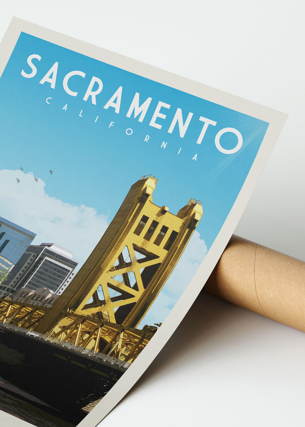 Sacramento, California - Vintage Travel Poster