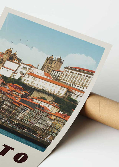 Porto, Portugal - Vintage Travel Poster