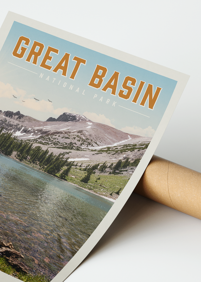 Great Basin Vintage National Park Poster