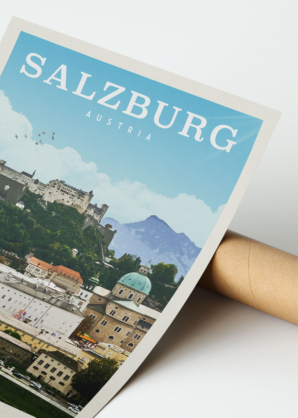 Salzburg, Austria - Vintage Travel Poster