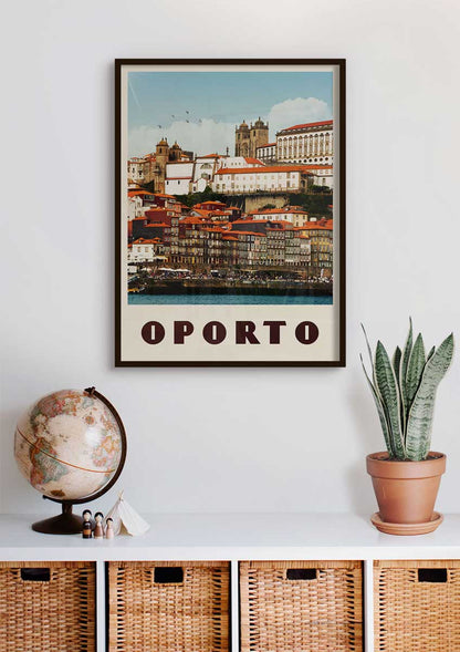 Porto, Portugal - Vintage Travel Poster