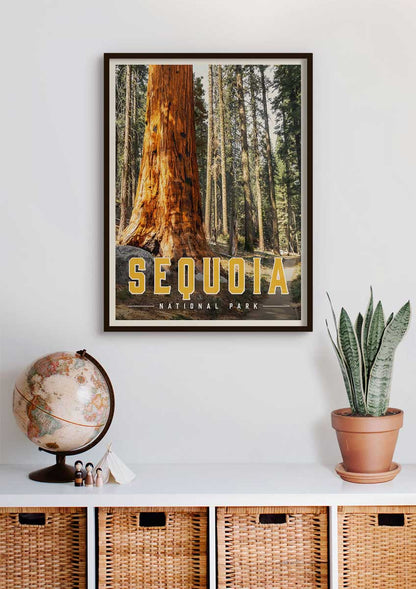 Sequoia Vintage National Park Poster