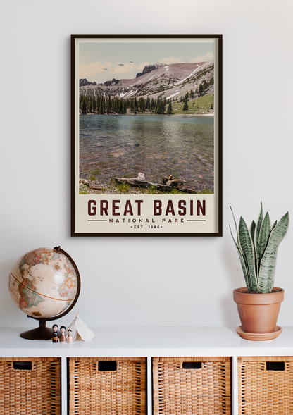 Great Basin Minimalist National Park Poster