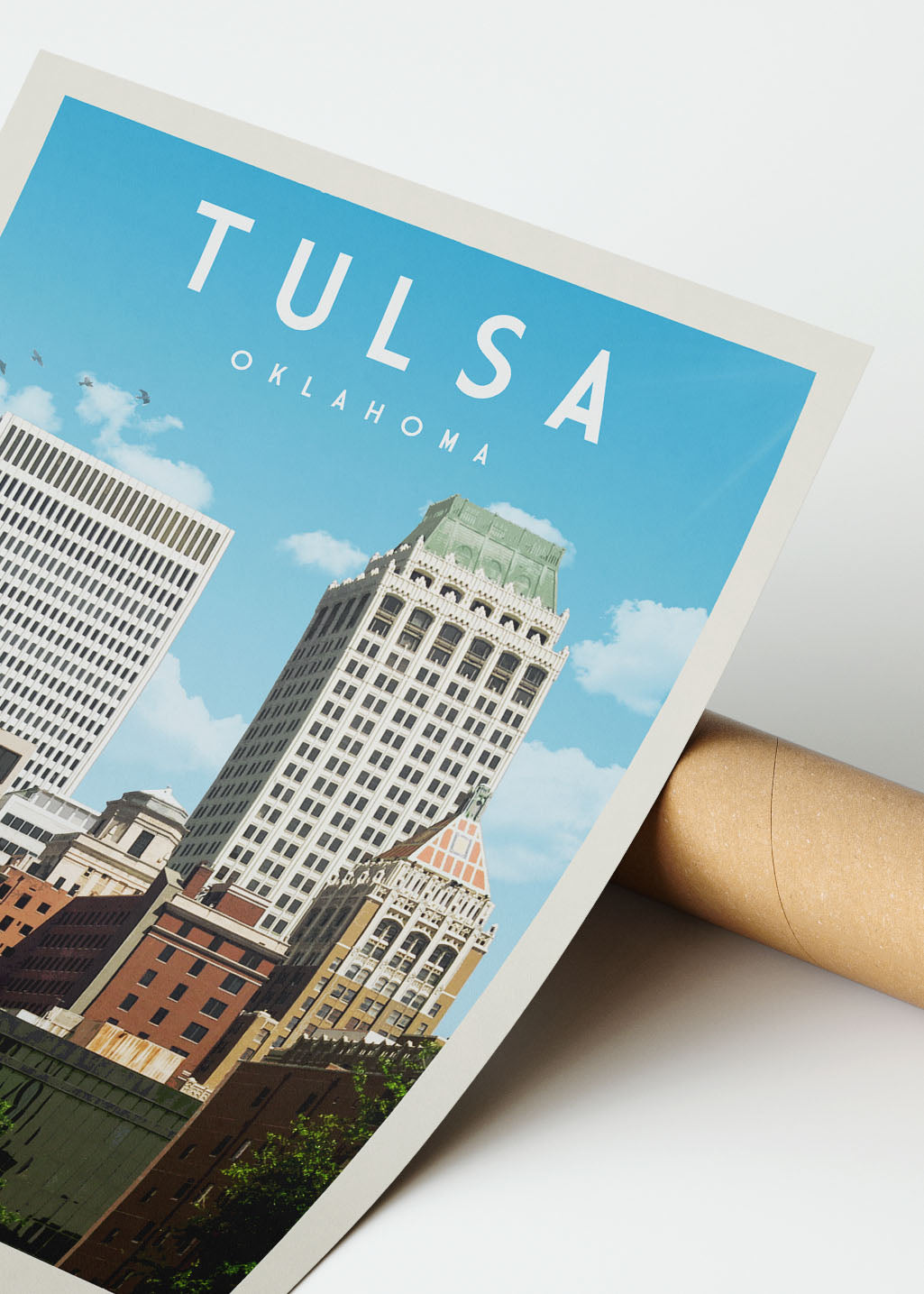 Tulsa, Oklahoma - Vintage Travel Poster