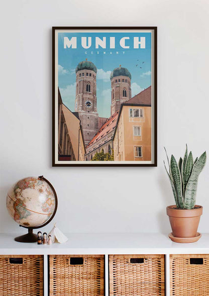 Munich, Germany - Vintage Travel Poster