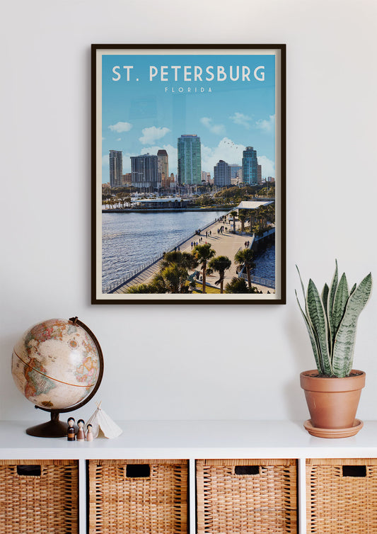 St. Petersburg, Florida - Vintage Travel Poster
